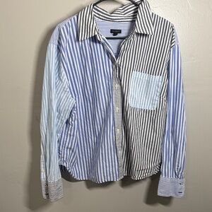 Talbots Multicolor Striped Button-Down Shirt